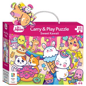 Jnr Jigsaw 45pc Carry & Play Sweet Kawaii