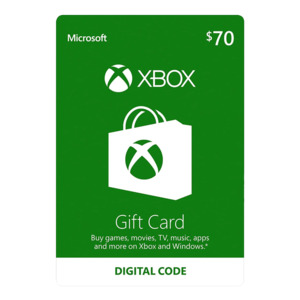 Digital Gift Card: Xbox $70 NZD - Digital Processing Fee Included