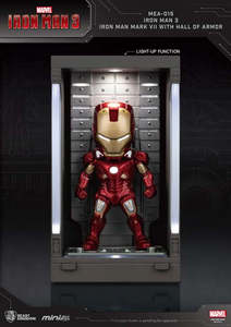 Beast Kingdom Mini Egg Attack Iron Man 3 Iron Man Mark VII with Hall of Armor