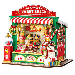 Robotime Rolife Christmas Candy Stand DIY Miniature House DS043 (Pre-Order)