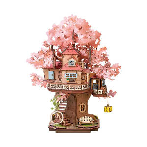 Robotime Rolife Sakura Tree House 3D Wooden Puzzle TGS04