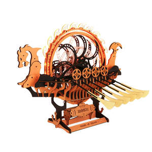 Rokr: Robotime ROKR Viking Dragon Ship Mechanical 3D Wooden Puzzle LK802