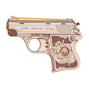 Rokr: Robotime ROKR Mini Gun Toy Wooden 3D Puzzle LQ502