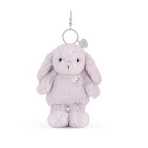Soft Toys: JAMIE KAY SNUGGLE BUNNIES - PENELOPE KEY CHARM - VIOLET 15CM