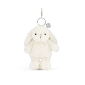 JAMIE KAY SNUGGLE BUNNIES - PENELOPE KEY CHARM - MARSHMALLOW 15CM