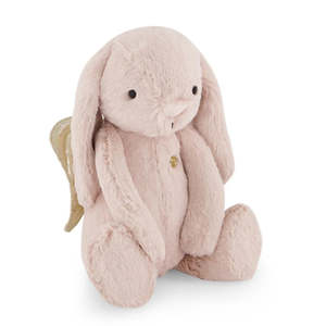 Soft Toys: JAMIE KAY SNUGGLE BUNNIES - GLITTER PENELOPE - BLUSH 30CM PLUSH