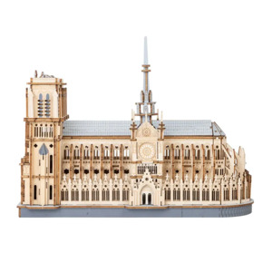 Building And Construction: Robotime Rowood Paris Cathedral TG511 3D Wooden Puzzle