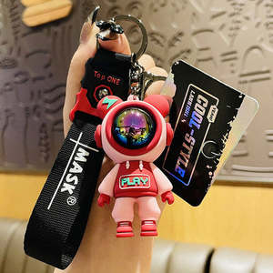 Storage And Accessories: POP Keychain - Astronaut Bear - Red