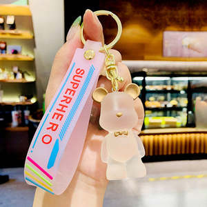 Storage And Accessories: POP Keychain - Bear Clear Pink