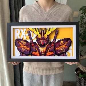 3d Paper Art: 3D Quilling Paper Craft - Gundam RX-0 Unicorn Gundam Banshee Norn