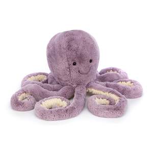 Jellycat: JELLYCAT MAYA OCTOPUS REALLY BIG PURPLE 30X30X75CM