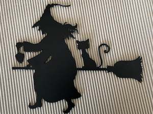 Monogram: Witch on Broomstick