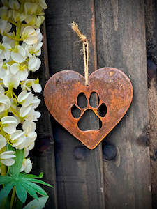 dog: Paw Print Hanging Piece