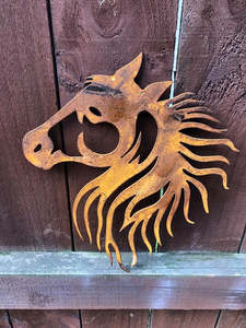 Animals Farming: Corten Horse Head