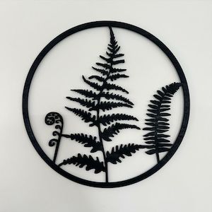 Kiwiana Art: Wooden Kiwiana Foliage