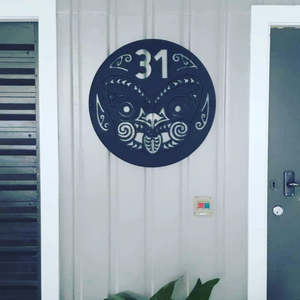 Custom Signs Address House Numbers: Acrylic 10c Coin Number