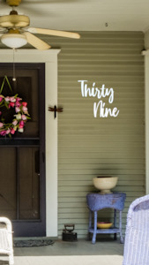 Custom Signs Address House Numbers: Custom Word / Written House Number -15cm High  (SMALL)