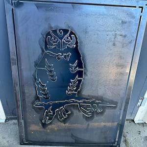 Outdoor Industrial Design Braziers: Ruru (Owl) Panel