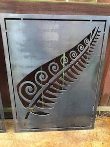 Outdoor Industrial Design Braziers: Fern Panel
