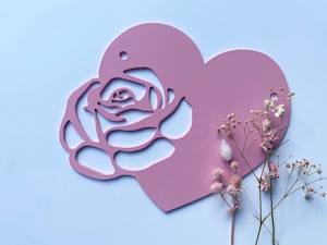 Moving Sale Final Day: END OF LINE Rose Heart