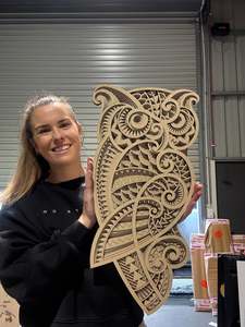 Boxing 2024: 3D Layered Wooden Owl