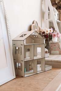 Wood Collection: Poplar / Birch Dollhouse