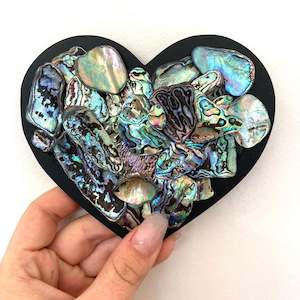 Paua Collection: Acrylic Paua Heart