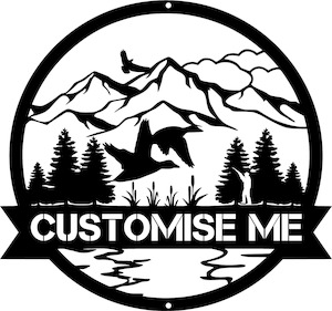 Hunting Fishing: Duck Shooting Monogram