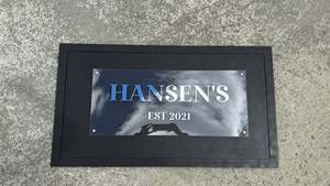 Nursery Decor: Custom Herringbone Sign
