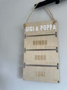 Wood Collection: Personalized Family Ladder