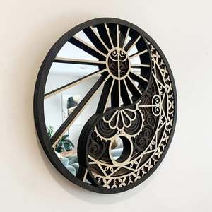 Wood Collection: 3D Multilayered Sunrise Mirror