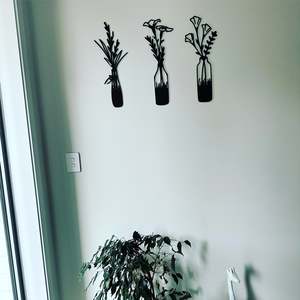 Wood Collection: Floral Vases -Set of 3