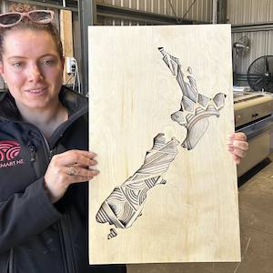 Autumn Wood Collection: 3D Abstract New Zealand