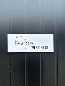 Address Signage: 30cm x 12cm Acrylic Address Sign