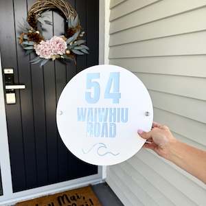 Best Sellers: Premium Circle Acrylic Address Sign