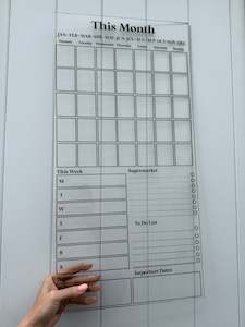 “This Month” Acrylic Planner