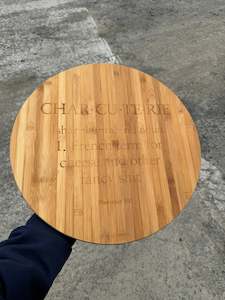New Art: Etched Charcuterie Lazy Susan