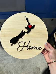 3d Wood: Birch Wood / Acrylic New Zealand Home