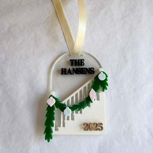 Custom Family Stair Garland Ornament