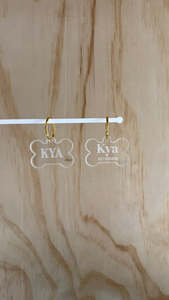 New Art: Clear Etched Acrylic Dog Tag