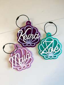 New Art: Personalised Shell Keyring