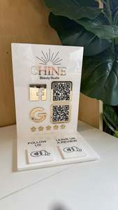 New Art: Business QR Code & NFC Social Sign