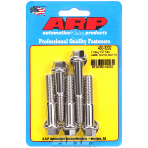 ARP Water Pump Bolt Kit, Hex Head S/S (SB/BB Chev With Long Water Pump) AR430-3202