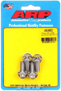 Arp: ARP Water Pump Pulley Bolt Kit, 12-Point Head S/S AR430-6802