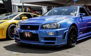 Exterior: JDM Clear Front Bumper lights Front Signal Lights for 99-02 Nissan Skyline R34 GTT GTR
