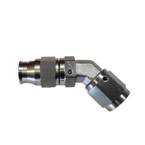 PROLINK PTFE Teflon 45 Degree Stainless Steel Hose End