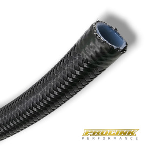 Fuel: PROLINK PTFE Teflon Black Stainless Braided Hose - Suit 200 / 570 Series Hose Ends