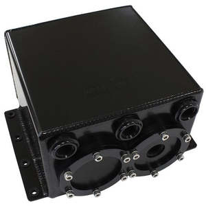 Aeroflow Dual EFI Pump Surge Tank - Black AF77-3244BLK
