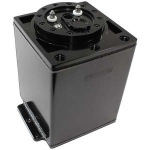 Surge Tanks: Aeroflow Triple EFI Pump Compact Surge Tank - Black 7 Litre (1.85 Gal), AF77-4053BLK