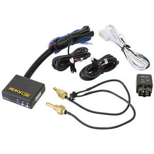 Adjustable Electric Fan Controller With LED Display for Water & Oil Temperatures and Voltage